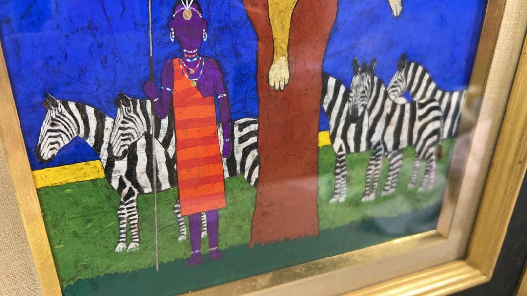 加藤照　王様の御休憩　コーケンの額縁つき