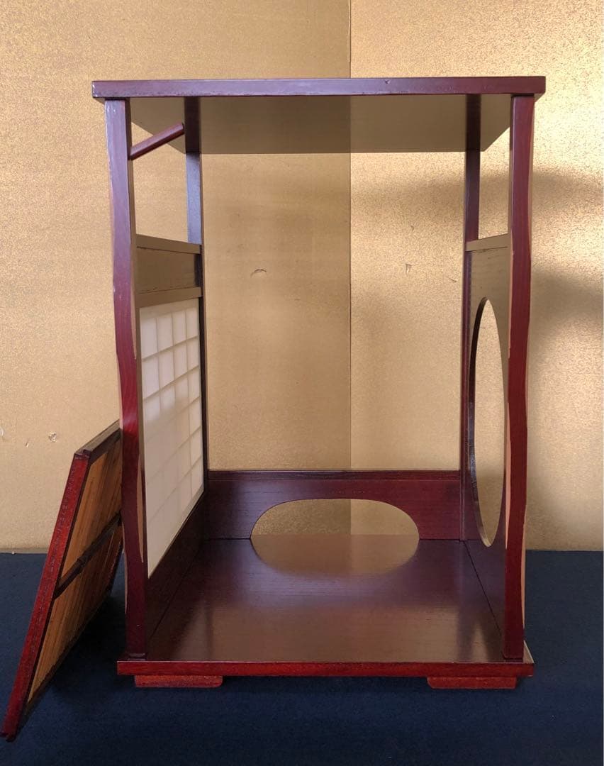 《レ》茶道具 圓能斎好写 吉野棚 組立式 靖斎 元箱 251118え3