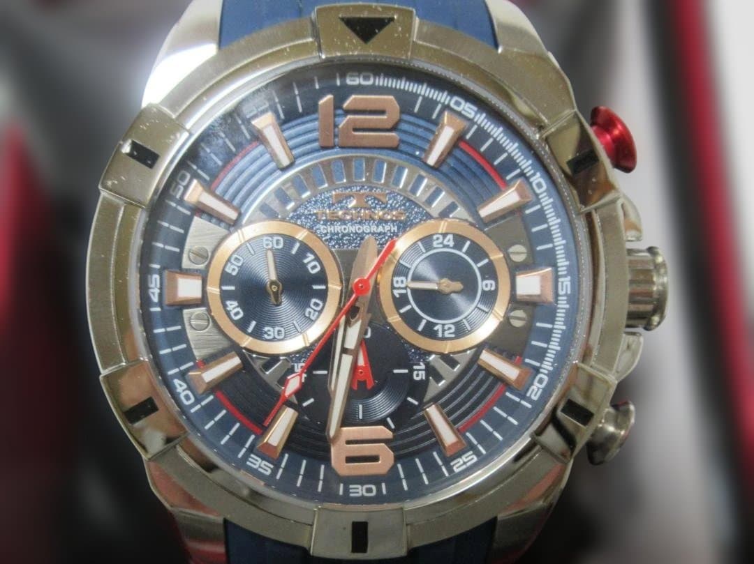 新品 未使用 TECHNOS テクノス クロノ T8B81 腕時計 男性用