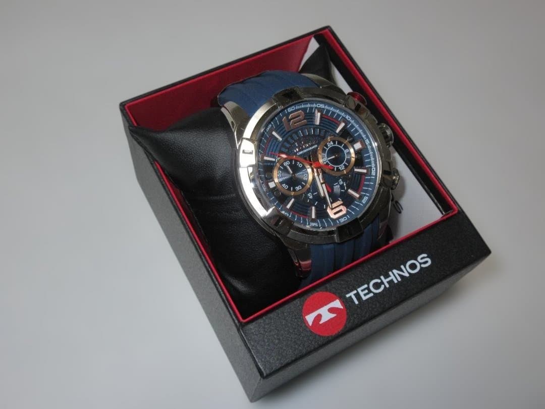 新品 未使用 TECHNOS テクノス クロノ T8B81 腕時計 男性用