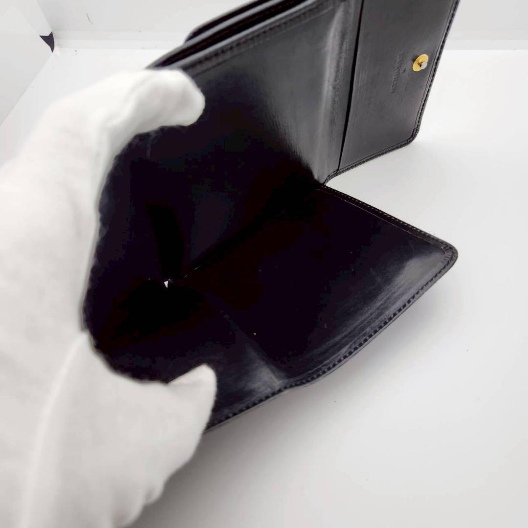極美品 ルイヴィトン エピ 二つ折り 財布 ウォレット ブラック レザー