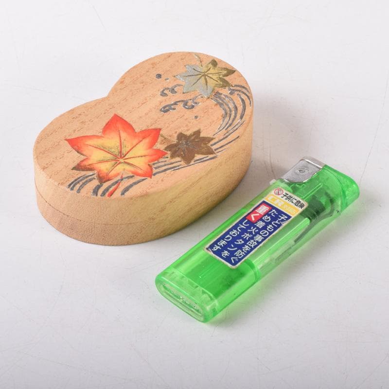 茶道具　祥桑軒　光寿作　紅葉蒔絵　香合　共箱　V　7490