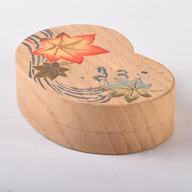 茶道具　祥桑軒　光寿作　紅葉蒔絵　香合　共箱　V　7490