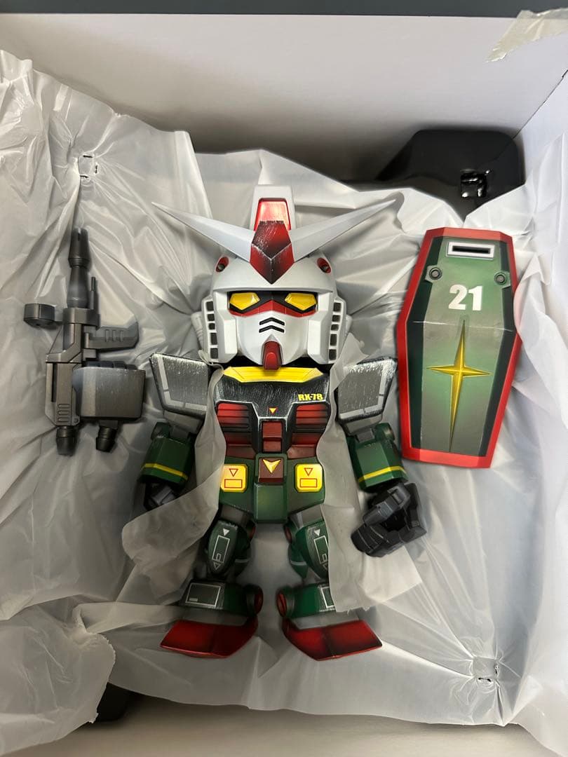 QMSV 大河原邦男カラー ガンダム&ザク 20cm 特大ソフビ 世界1000個