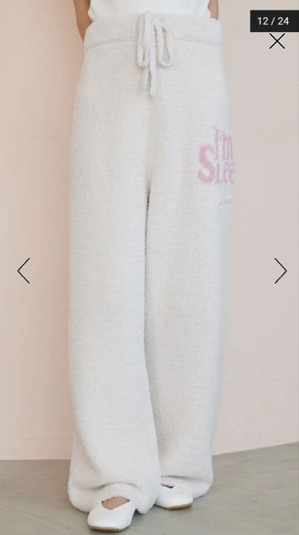 ジェラートピケ パウダースリーピーロゴジャガードプルオーバー＆ロングパンツ