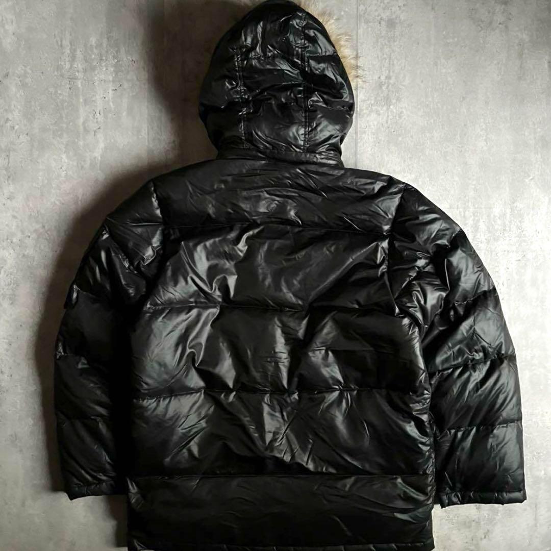 00s archive】ファー付き ダウンジャケット y2k お兄系 光沢 - メルカリ