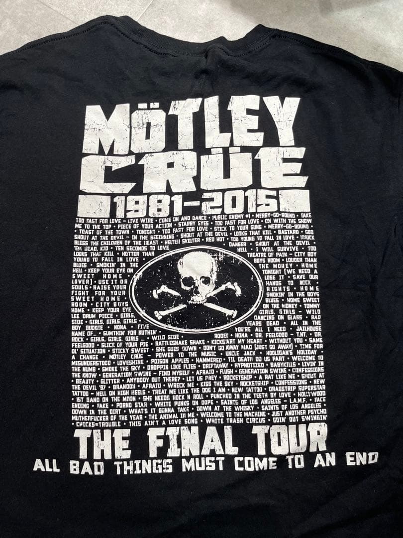 Mötley Crüe ファイナルツアー Tシャツ M