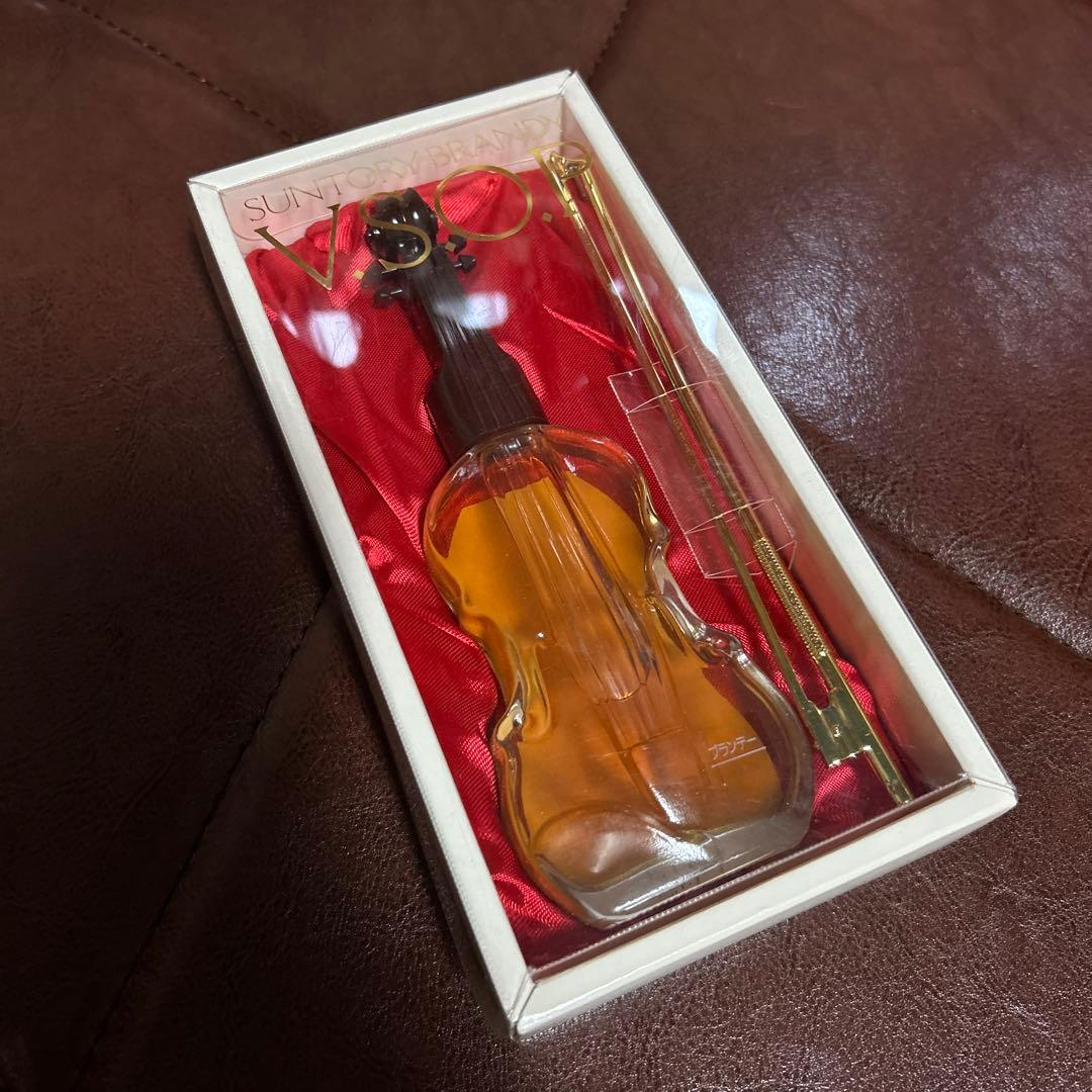 空瓶 サントリー SUNTORY ブランデーXO デラックス バイオリン型ボトル