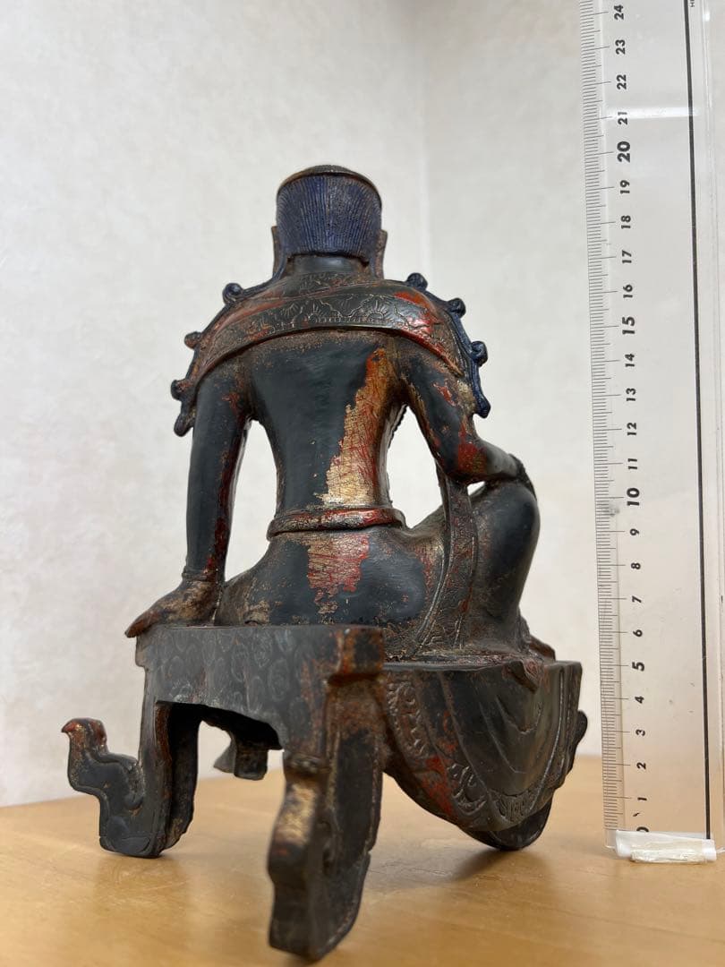 中国明朝青銅布達銅鎏金仏像　骨董古美術アンティーク　江戸仏像？！青磁コレクション