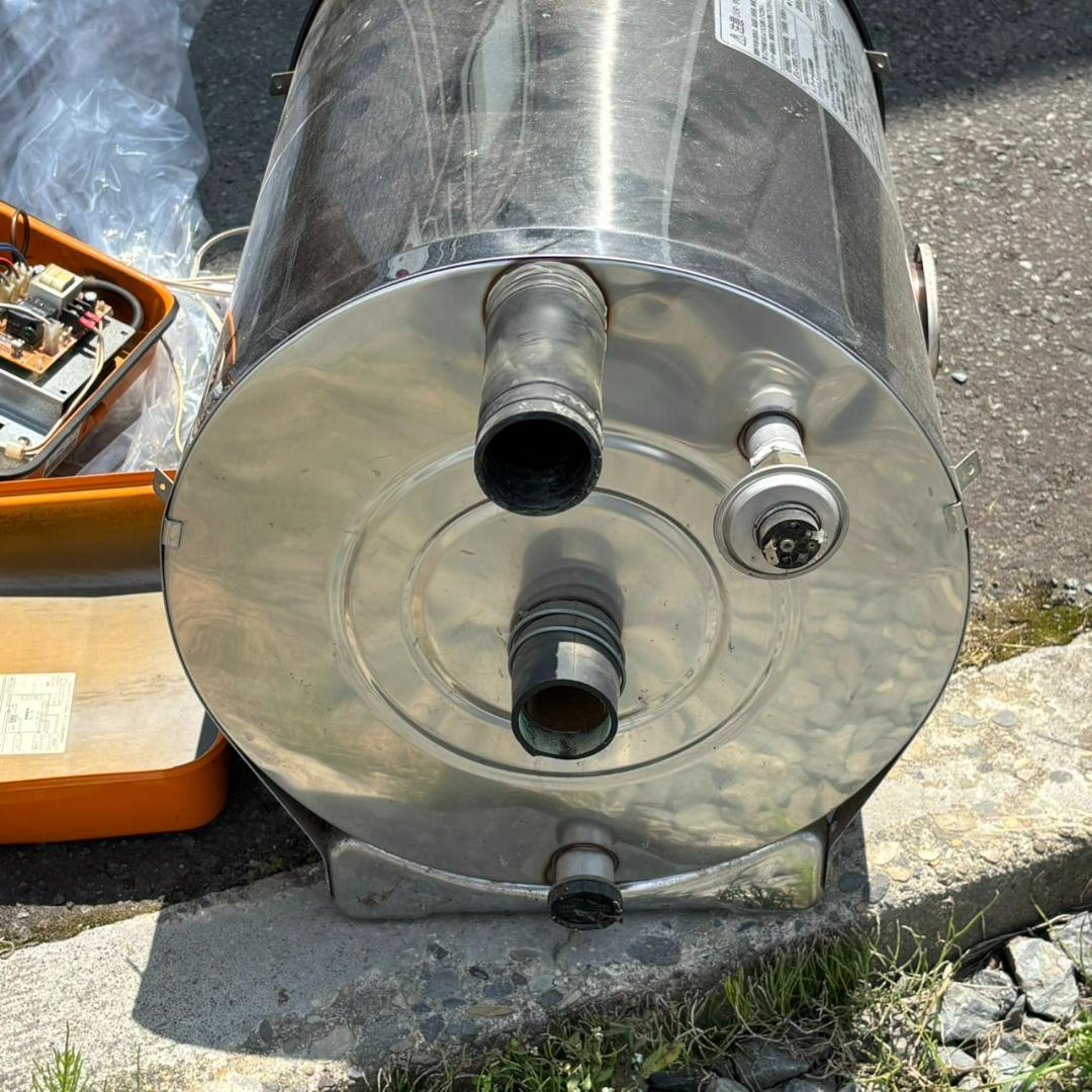 長府 焼却兼用風呂釜 CHS-2 と SBバーナー 灯油バーナー 石油バーナー