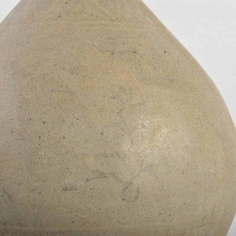 朝鮮美術　李朝　高麗青磁　象嵌花文　徳利　時代箱付　V　R7220