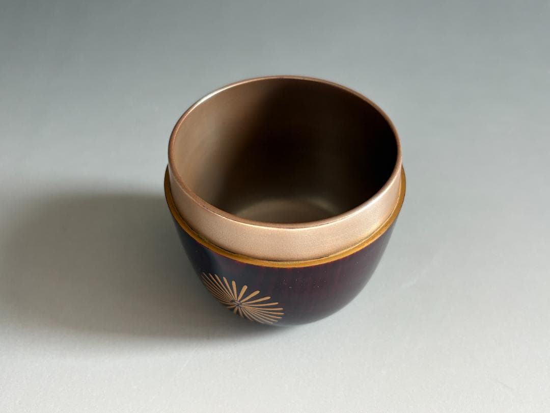 堀井胡春作 尋牛斎書付 唐松蒔絵 溜 大棗 茶道具 表千家