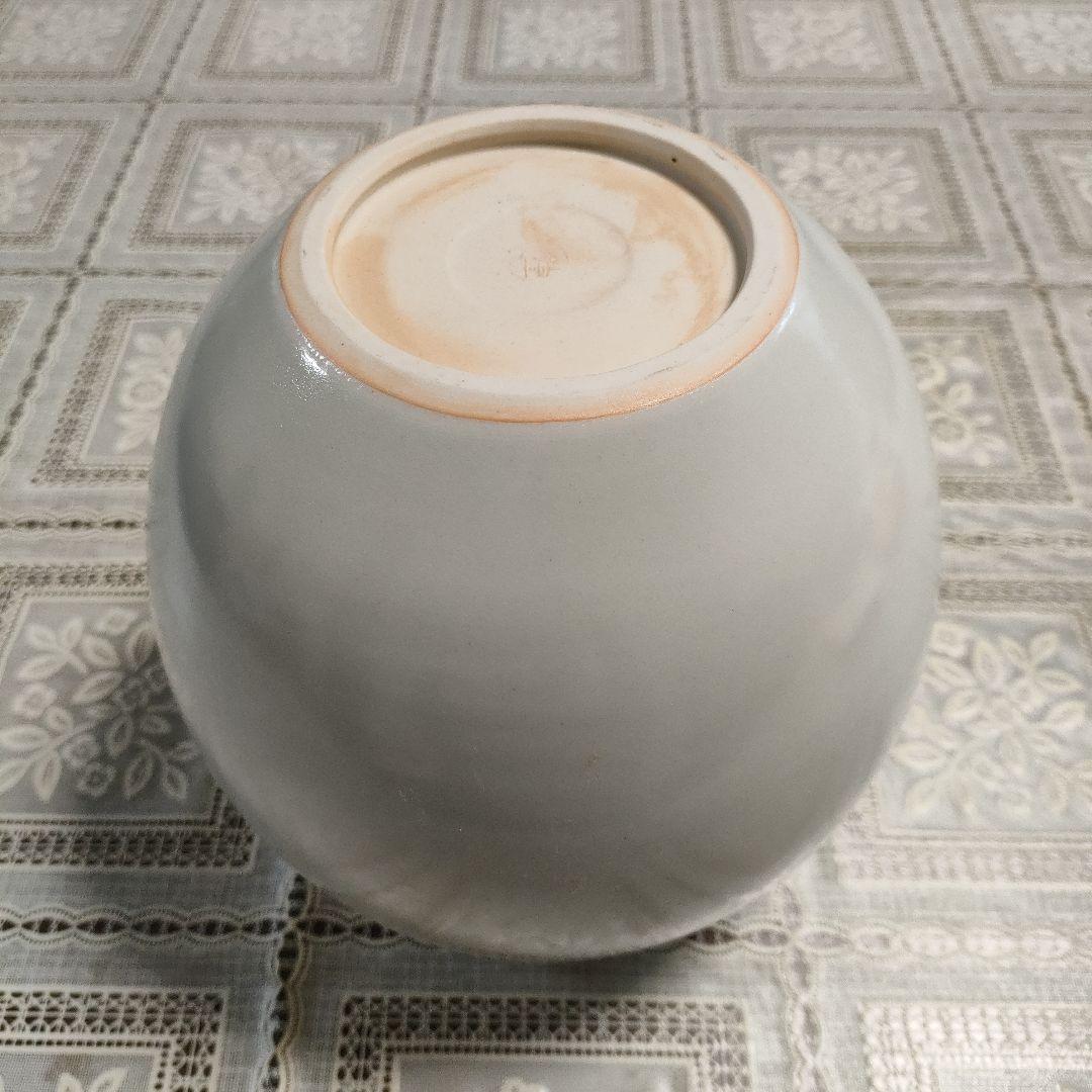 ☆河合誓徳☆ 「 釉裏紅瑞穂壷」 花瓶 日本芸術院会員、栞、ウコン布