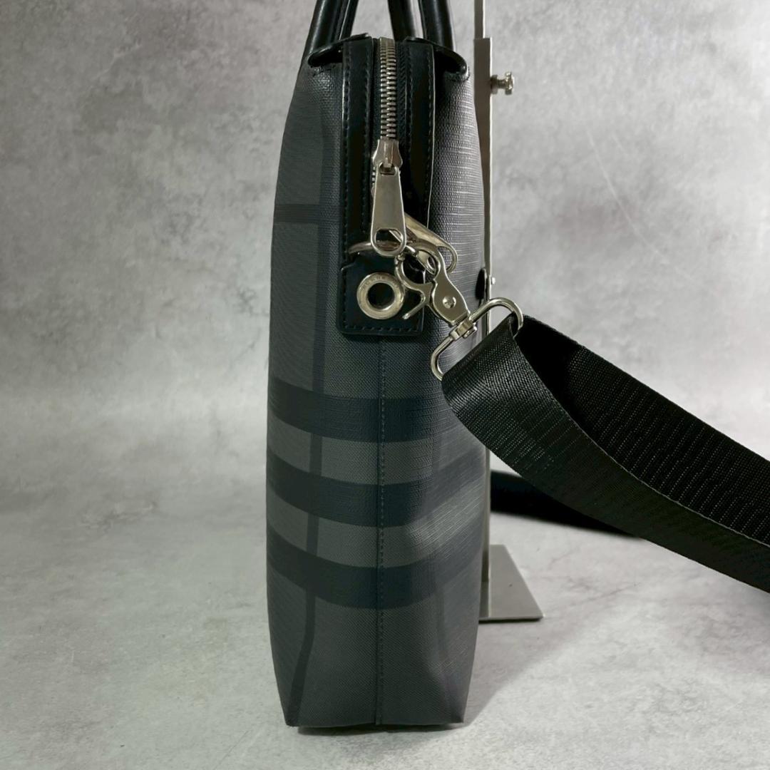 美品✨ BURBERRY チェック柄 2way ブリーフケース ビジネスバッグ