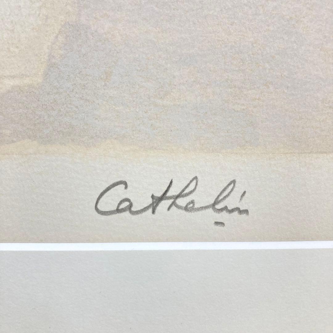 真作保証】ベルナール・カトラン「アネモネ」リトグラフ 直筆サイン