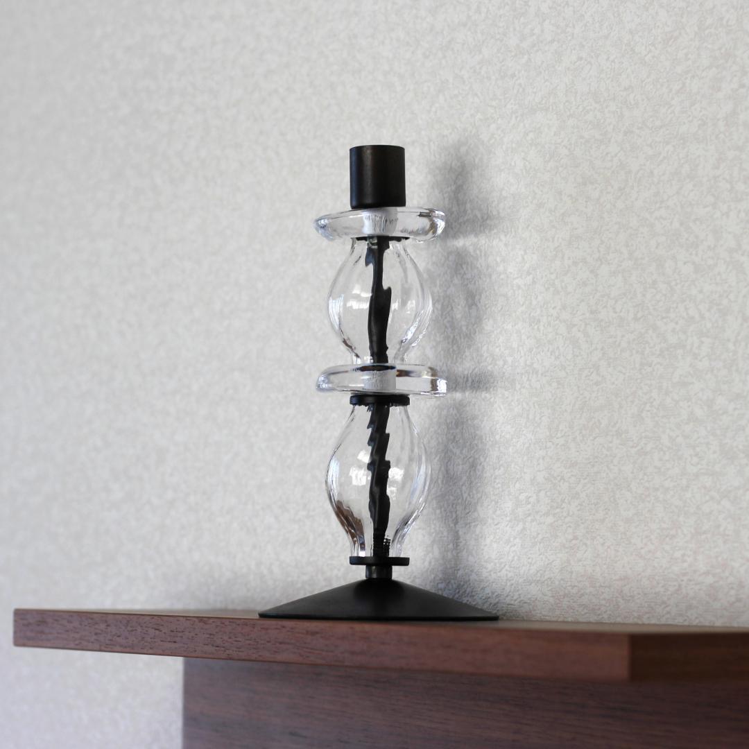 美品・刻印】エリックホグラン キャンドルスタンド オニオン型2段