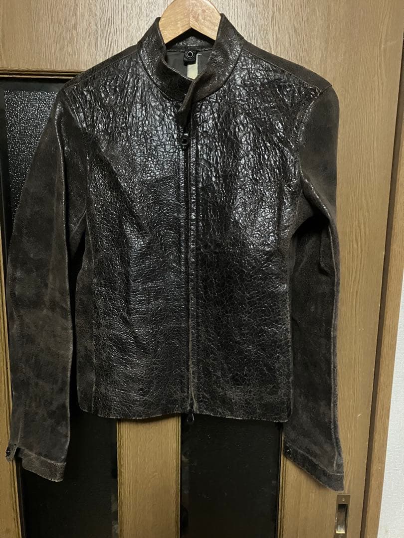 wjk デストロイ ホースレザー ライダース カルペディエム - メルカリ