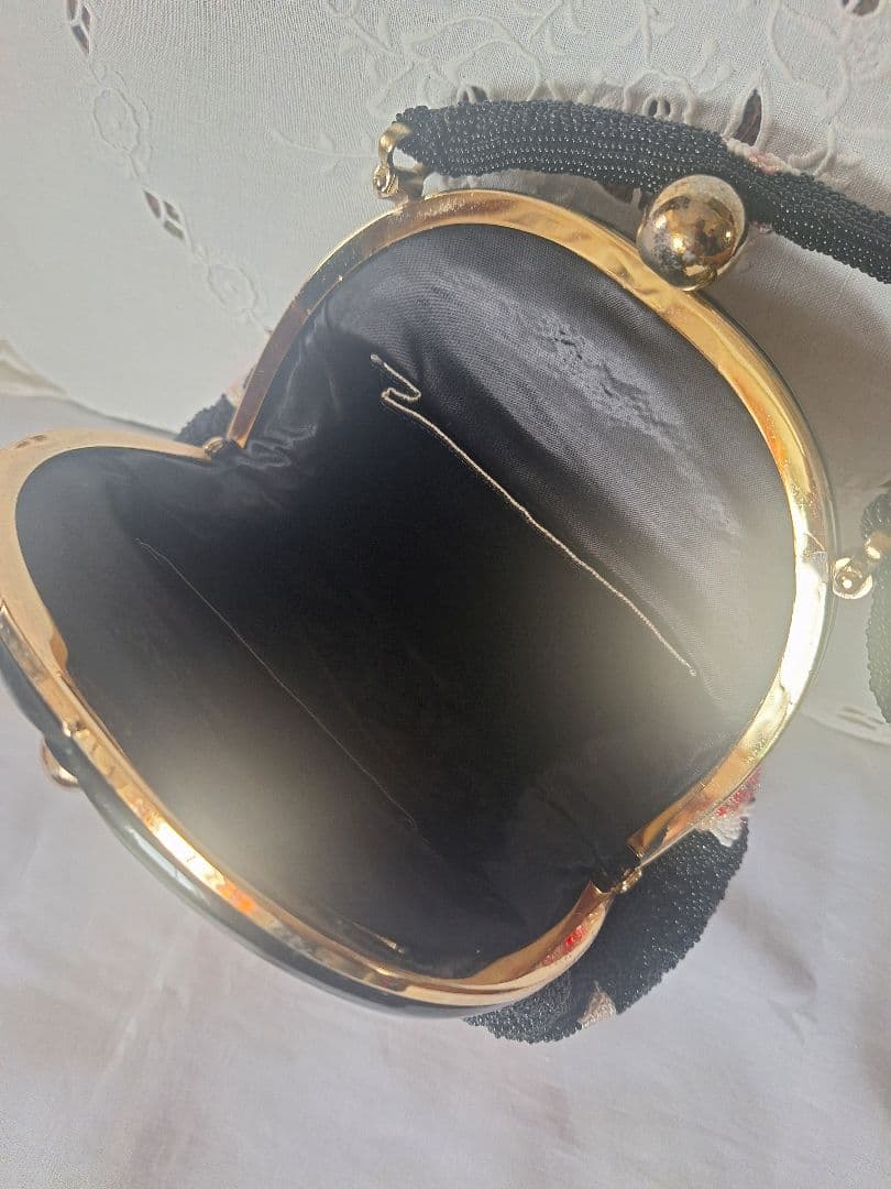 ビーズバック　花柄　絢爛　ヴィンテージ