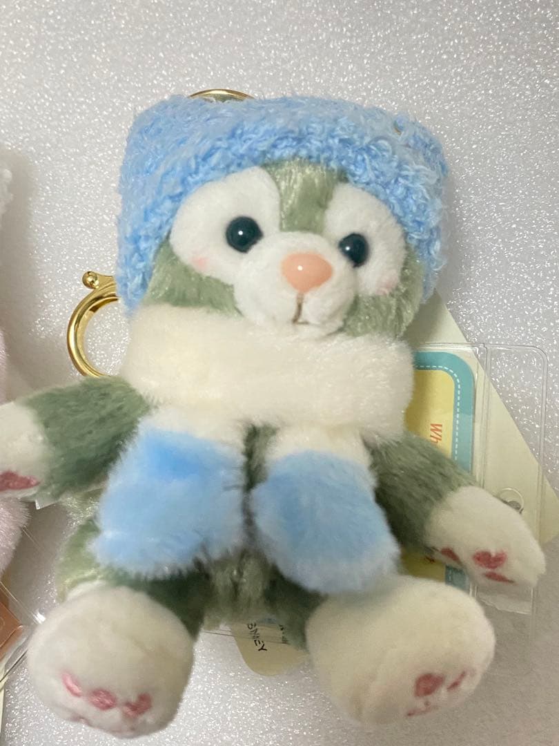 香港ディズニー　ジェラトーニ　リーナベル　限定　冬限定　ぬいぐるみキーチェーン