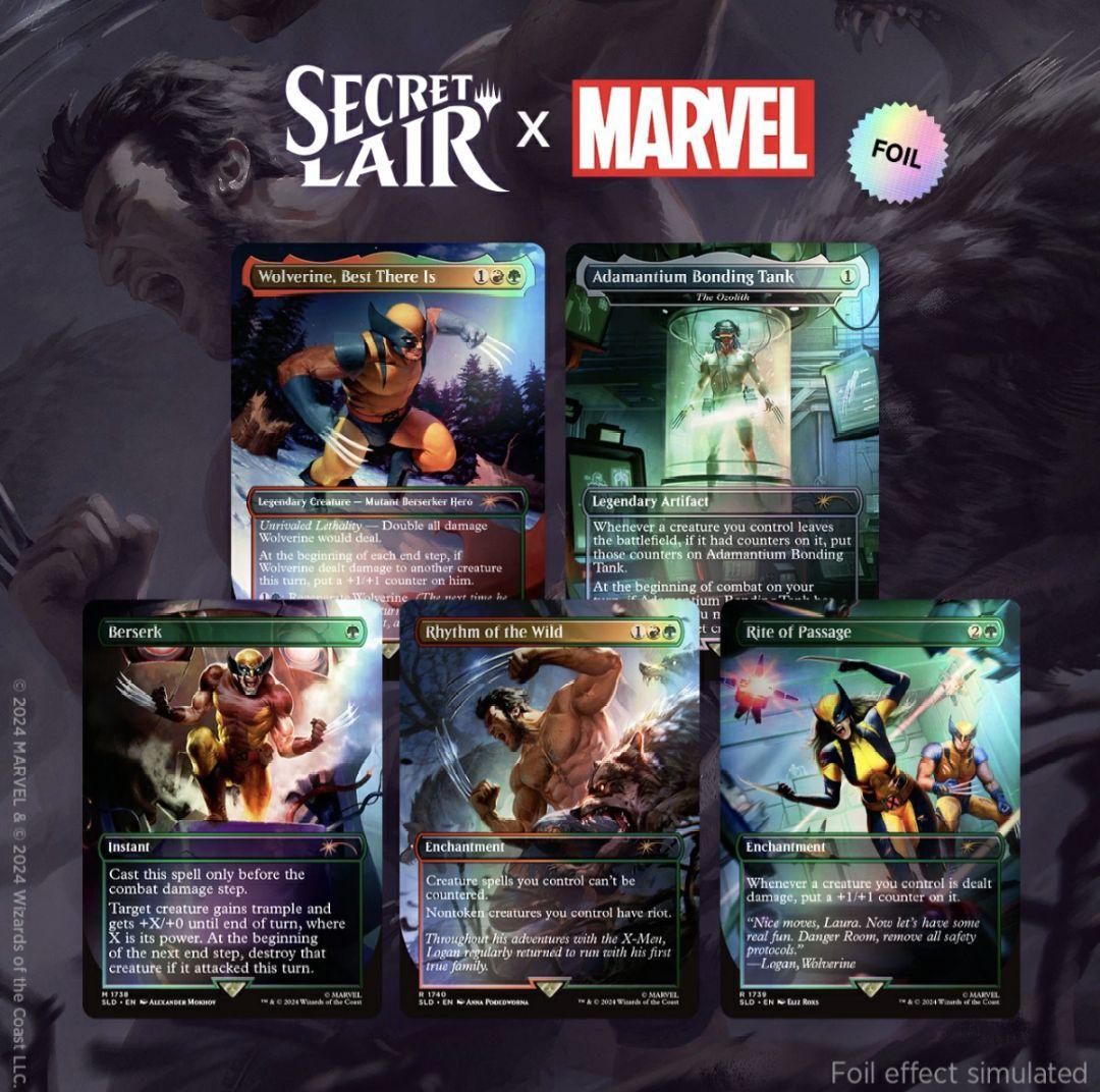 MTG マーベル SL Secret Lair Wolverine foil