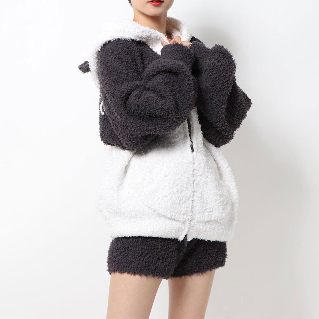 ジェラートピケ パンダ　セットアップ　パジャマ　ルームウェア　パーカー