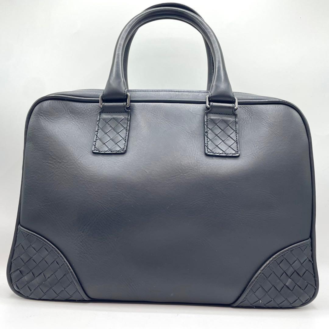 専用！　ボッテガヴェネタ　2way ビジネスバッグ　レザー　イントレチャート　黒