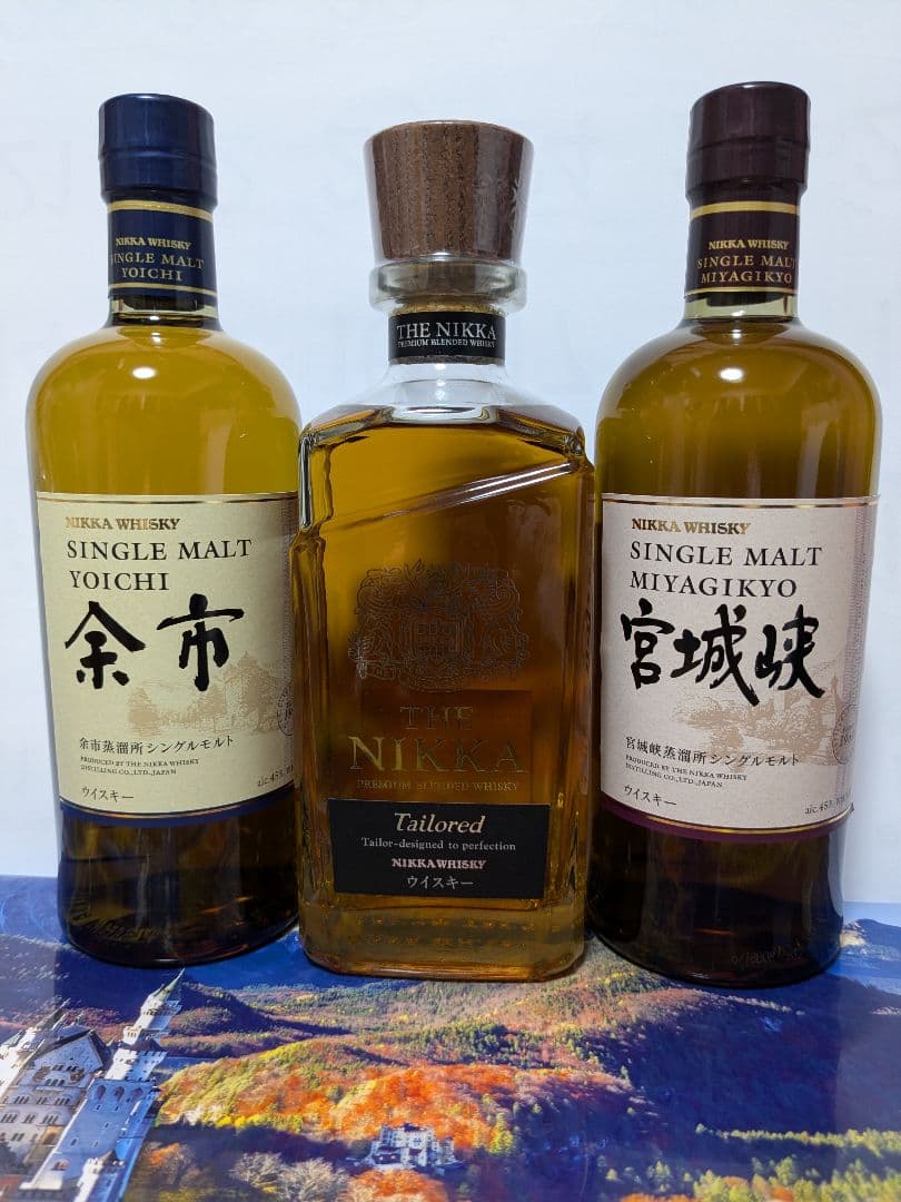 ニッカ 余市 宮城峡 4本セット シングルモルト ウイスキー 700ml