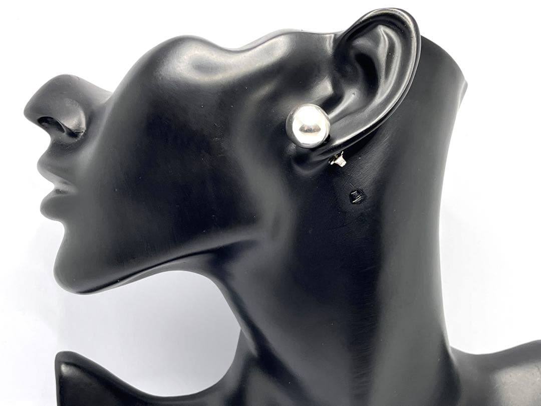 c551 美品ティファニーハードウェアボールピアスシルバー925