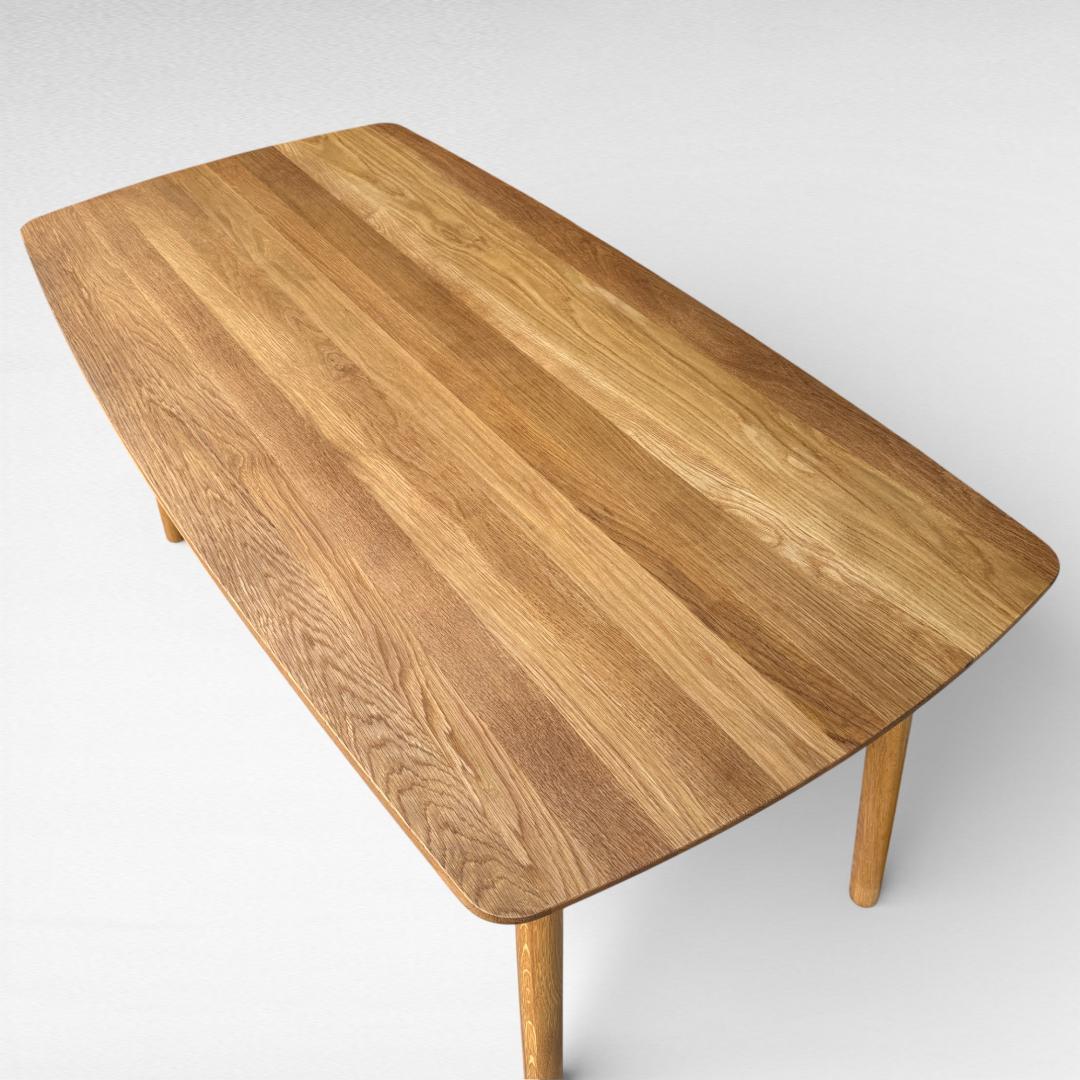 美品 UNICO SOLK ダイニングテーブル W160 オーク 天然木 ウニコ