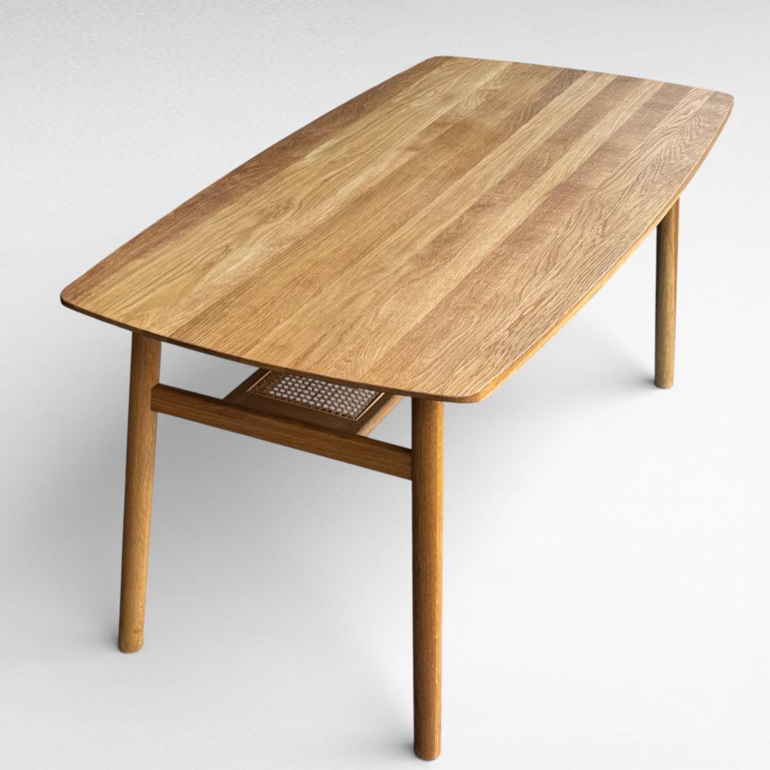美品 UNICO SOLK ダイニングテーブル W160 オーク 天然木 ウニコ