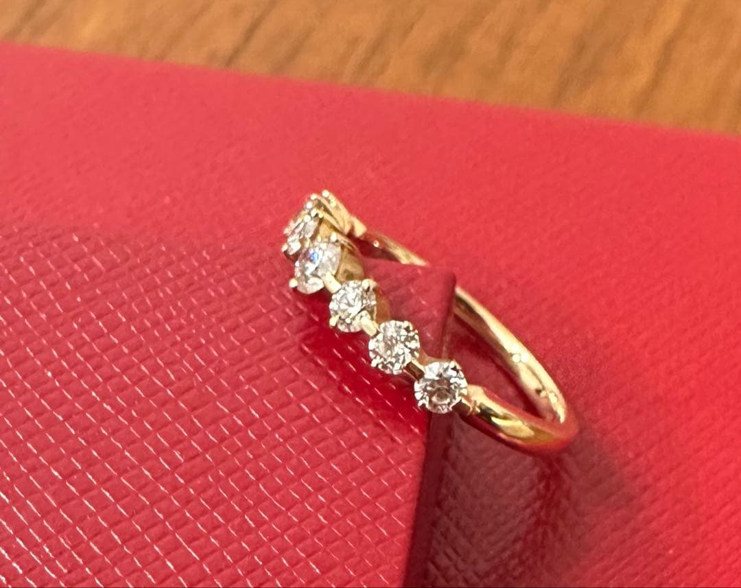 FLAGS フラッグス Bonheur05 K18PGダイヤ 0.5ctリング