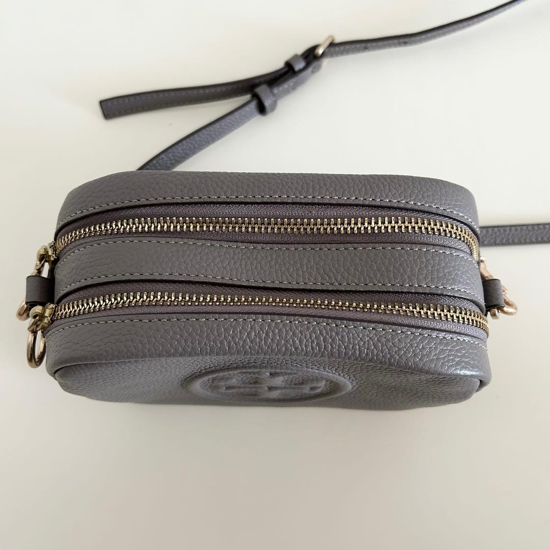 TORY BURCH トリーバーチ グレー ペリーボンベ　ミニバッグ