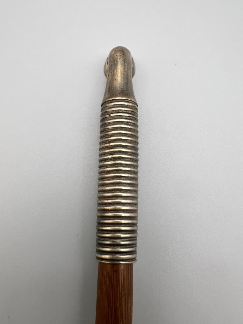 【海】レア煙管　キセル　巻き線文　細密手彫　細工　アンティーク　約66g