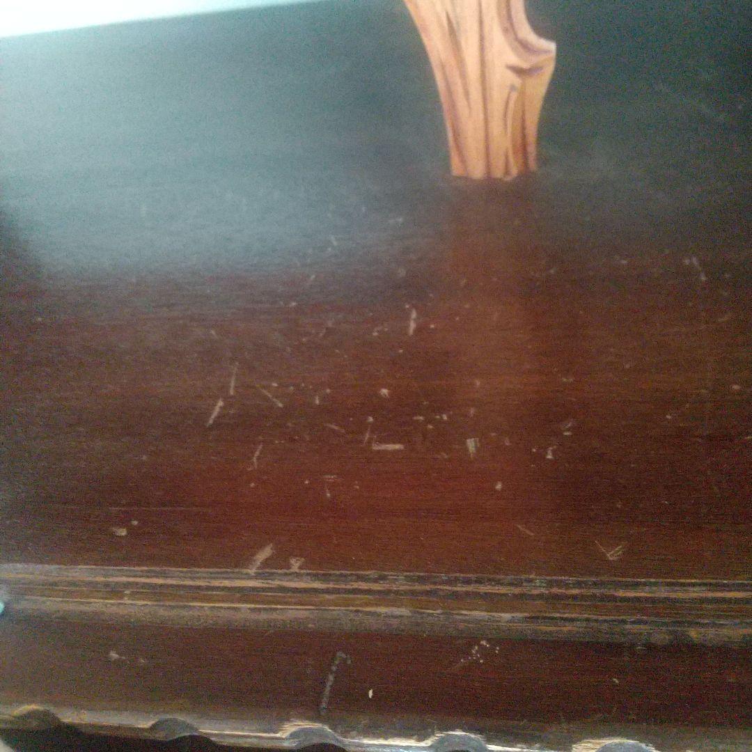 月末限定再値下げ！たのめる便【古道具】木製ガラスキャビネット