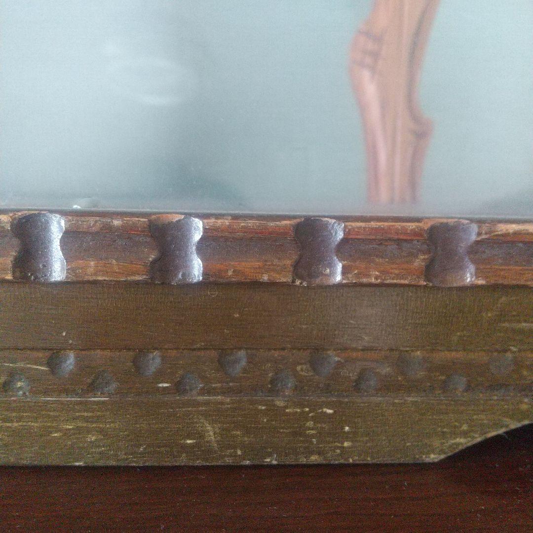 月末限定再値下げ！たのめる便【古道具】木製ガラスキャビネット