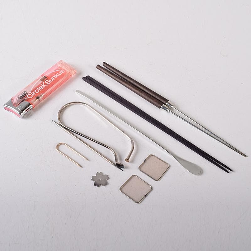 香道具　七つ道具　火筋　香匙　銀葉挟など　八点　一式　V　R8413