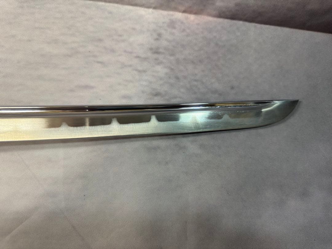 【鑑賞用模造刀】　前田慶次郎利益拵え　大輪鍔　三本杉刃文