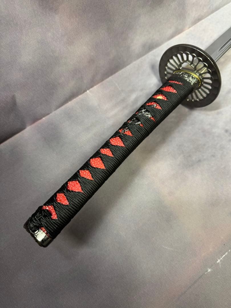 【鑑賞用模造刀】　前田慶次郎利益拵え　大輪鍔　三本杉刃文