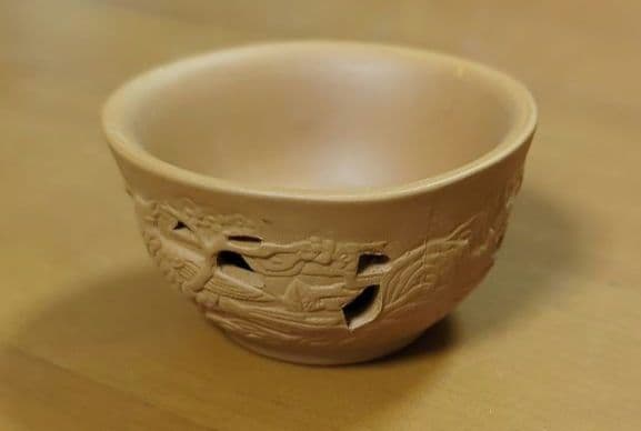 怪王浮雕 古美術 中国 急須 湯呑み9点セット伝統的な茶器セット 急須と茶碗付き