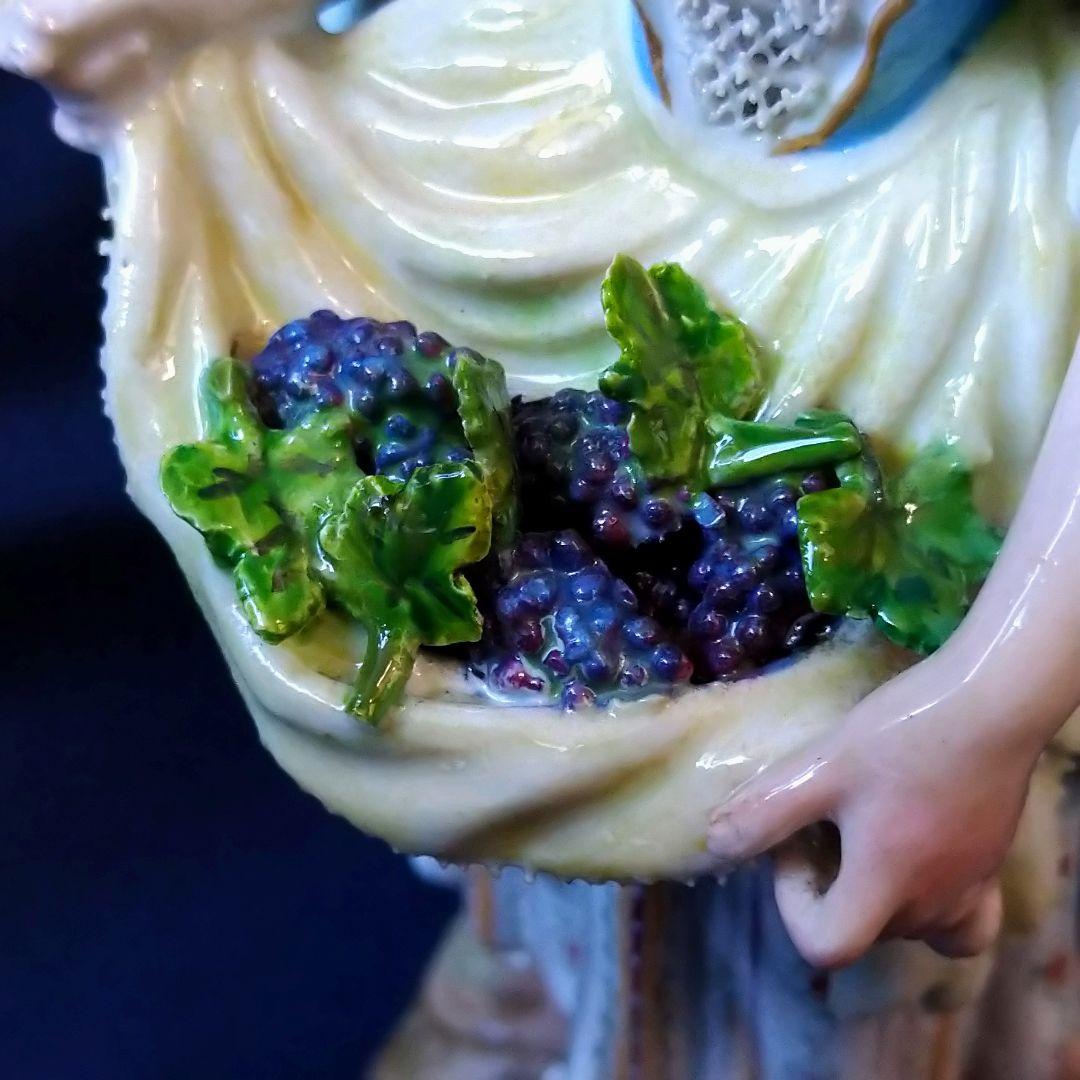 ✤1924年以前マイセン(Meissen)フィギュリン✤『葡萄の収穫』✤ - メルカリ