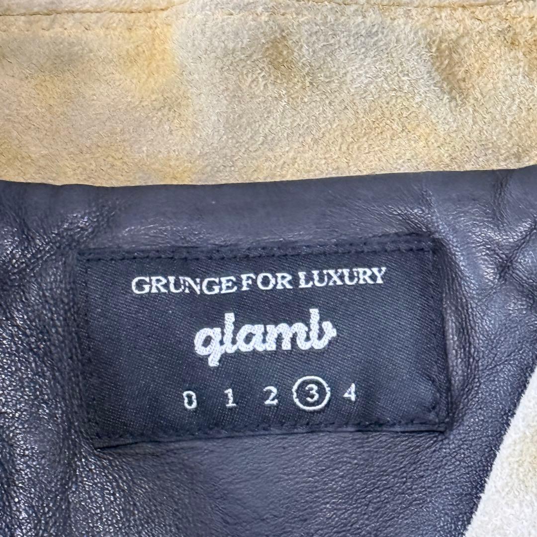 グラム glamb レザージャケット 羊革 岩田剛典着用 サイズ3 古着