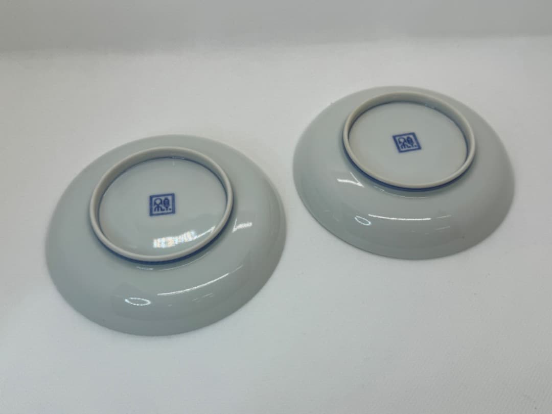 京焼 染付瓢箪小皿 ５客