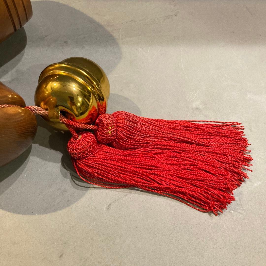 特大　開運　木製打ち出の小槌　鈴付き　金運アップ　3.1kg