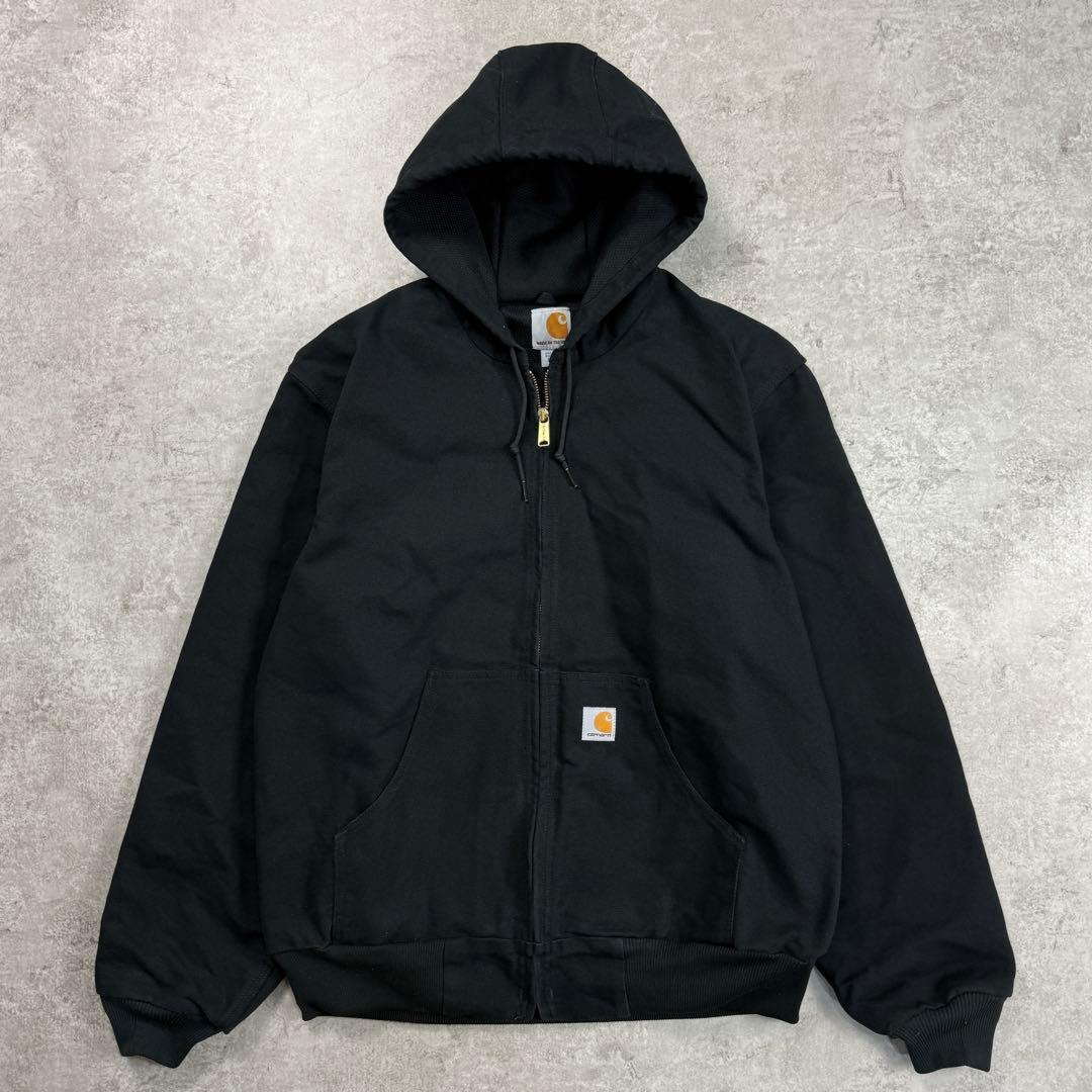 希少□カーハート【M】USA製 アクティブジャケット ダック パーカー