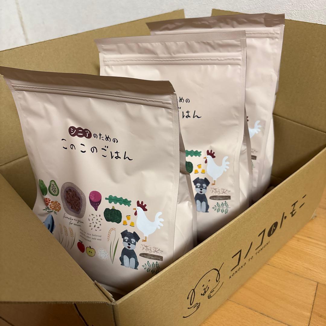 このこのごはん ドッグフード 1kgx4袋｜