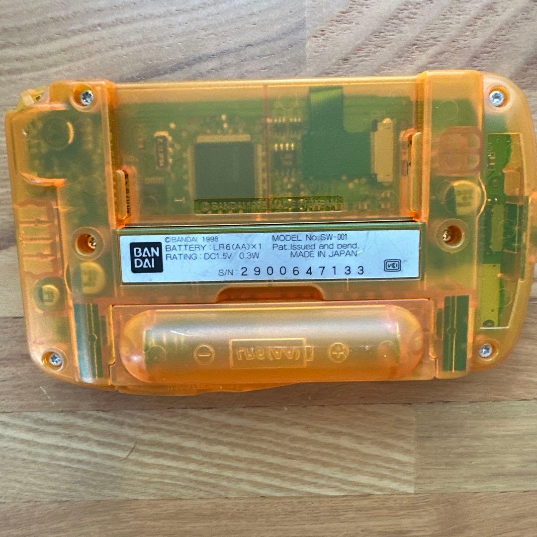 ワンダースワン スケルトングリーンとソフト一枚