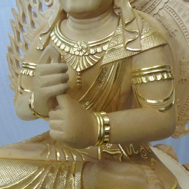 Bフライデー ☆桧材 大日如来一尺 切金☆真言宗本尊 総高さ：約118cm