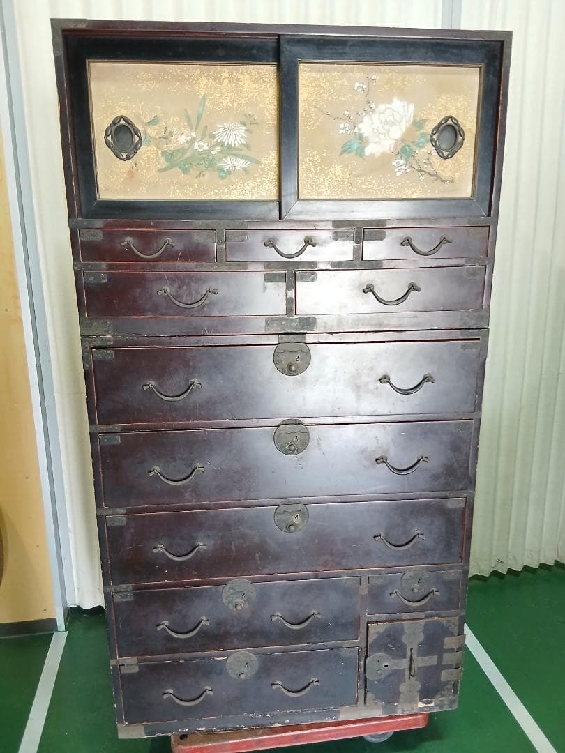 フランス アンティーク 香水メーカー ショップウィンドウ ガラス窓 窓枠