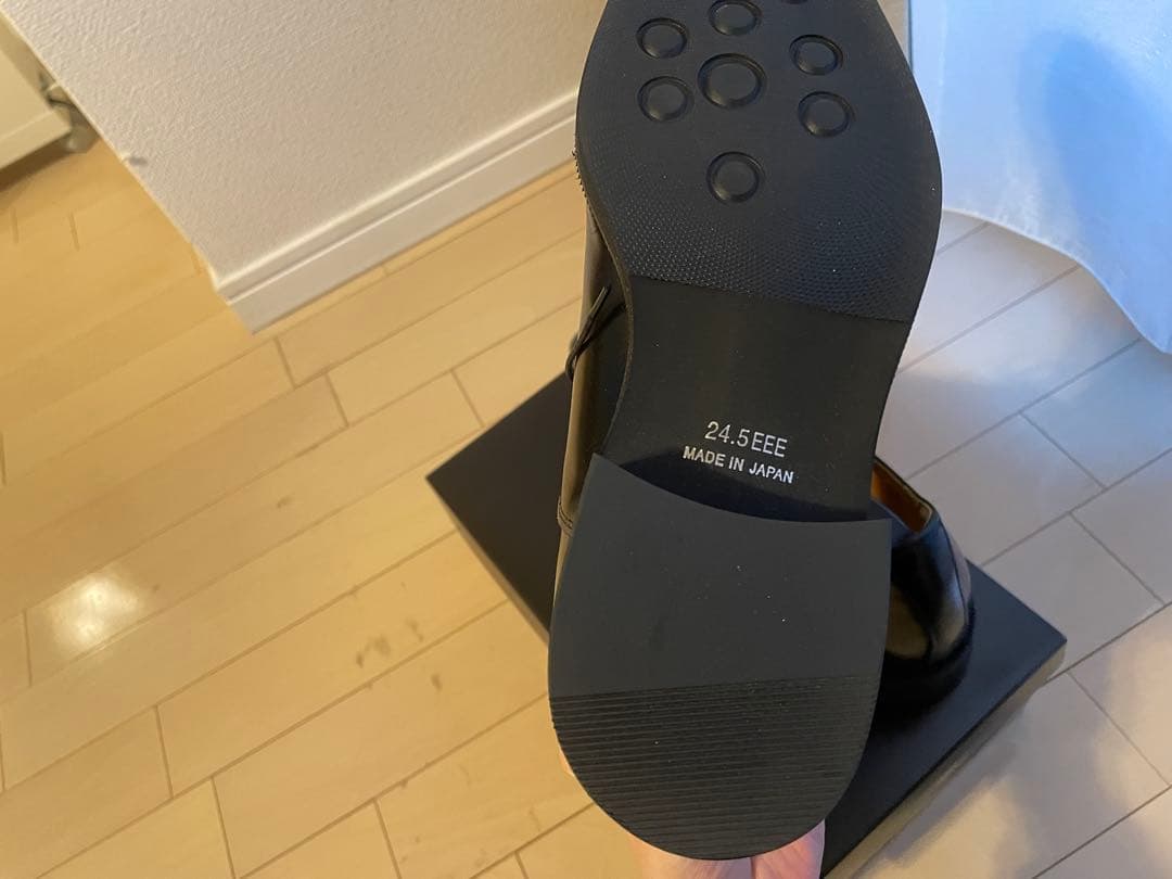 【箱あり/美品】北島製靴 メンズ革靴 ヒールアップ 6cm