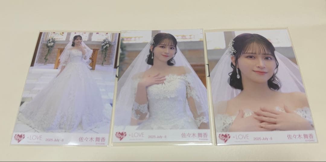 イコラブ 佐々木舞香 生写真 ウエディング 好き以上、恋人未満